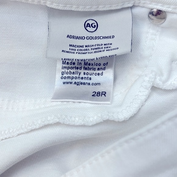 Women’s White Adriano Goldschmied Distressed Farrah Skinny Ankle Jeans Size 28 - Picture 10 of 10